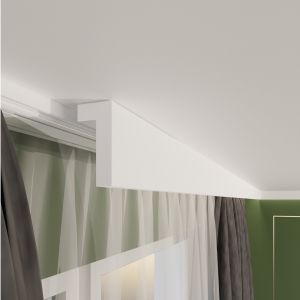 Gardinenleiste LED, Gardinenstuckleiste - K-01